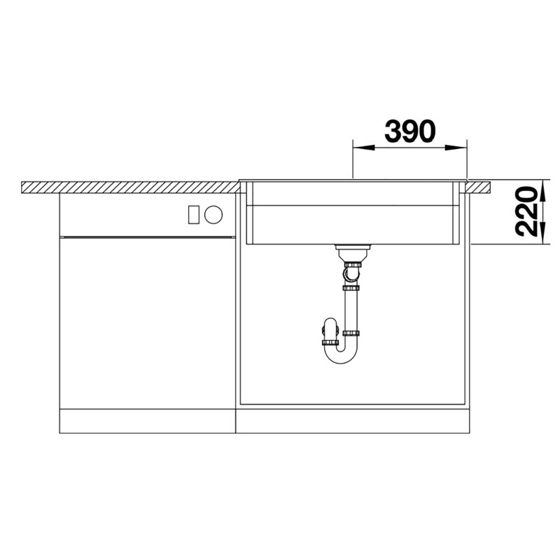 Etagon Single Bowl Inset Kitchen Sink, White