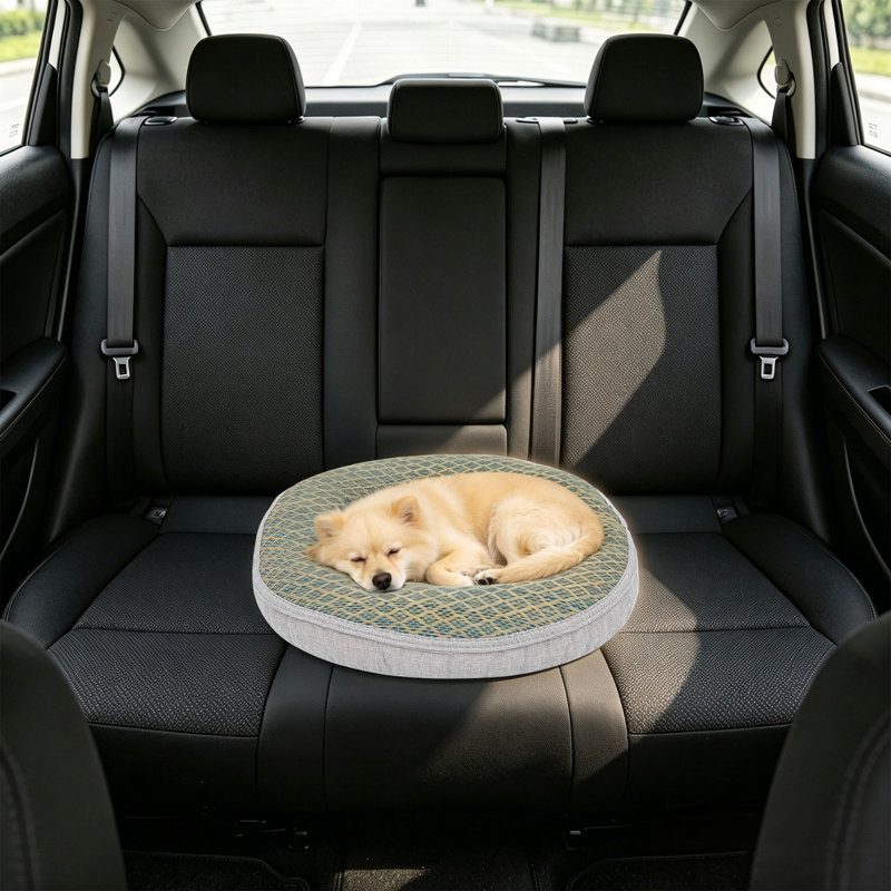 Lit pour animaux de compagnie double face, lit doux et relaxant pour chien
