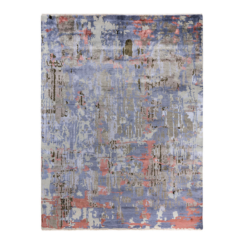 Overdyed One-of-a-Kind 9' 2" X 12' 3" Hand Knotted Area Rug