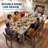 63-Inch Farmhouse Dining Table for 4-6 – Solid Wood Rectangular Kitchen Table with Thick Top & Sturdy Frame – Gray-134972995