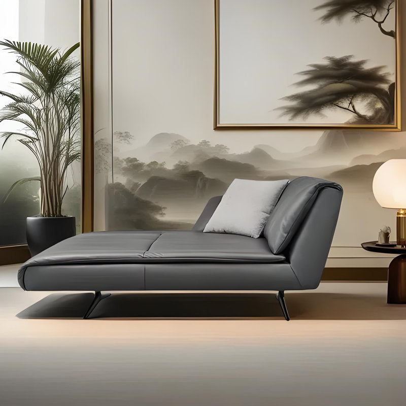 Chaise longue simple, décontractée et élégante, Orienté à droite