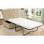 Canapé-lit 49,6 po convertible beige avec lit pliant, matelas à mémoire de forme, design, espace pour, facile à assembler, lit de revêtement en lin, housse-239620929