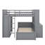 Lit mezzanine double avec tablettes, bureau et garde-robe-1119912139