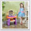 Ensemble de coiffeuse pour enfants avec lumière DEL, musique et 23 accessoires de jeu Qabo, idéal pour les filles de 3 à 6 ans