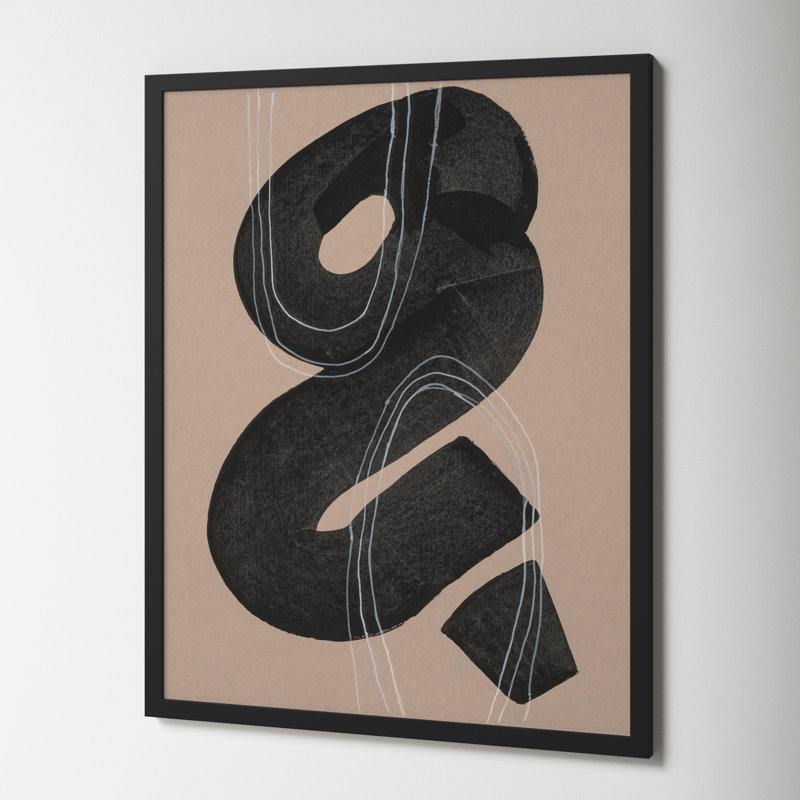 Free Form 5 by Andrea Stokes, Black Framed, 38" H x 30" W x 1.25" D