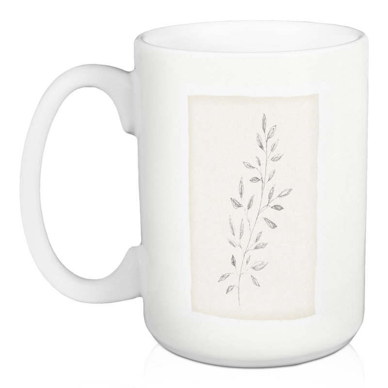 Tasse à feuilles en lin