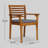 Anahat 2-Person 27.5'' L Acacia Bistro Set with Cushions-1806769906