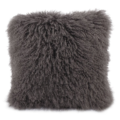 Lamb Fur Throw Pillow
