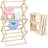 Solid Maple Wood Laundry Drying Rack - Folding For Baby Clothes