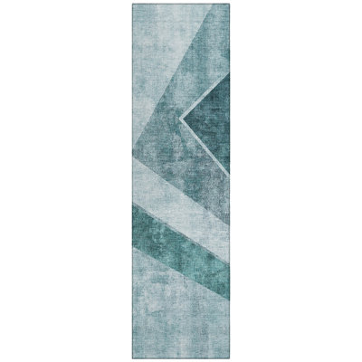 Berneda Washable Geometric Indoor / Outdoor Rug