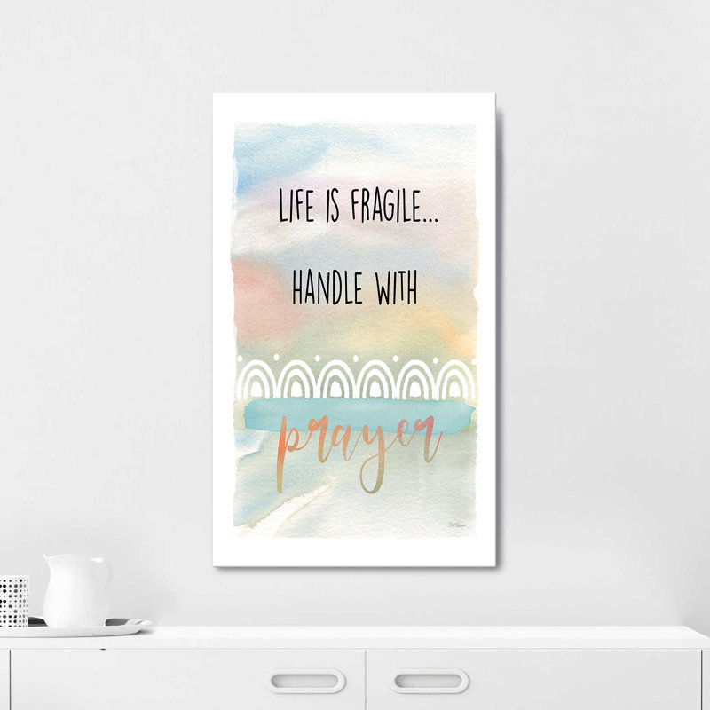 "Handle With Prayer" par Carol Robinson, reproduction sur toile, H 30 po x l 18 po x P 1 po
