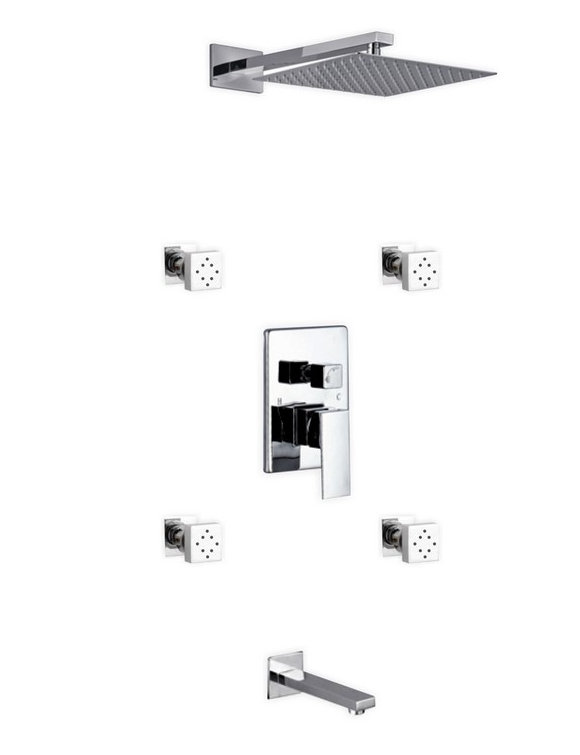 Cahoon Complete Shower System with Rough in-Valve