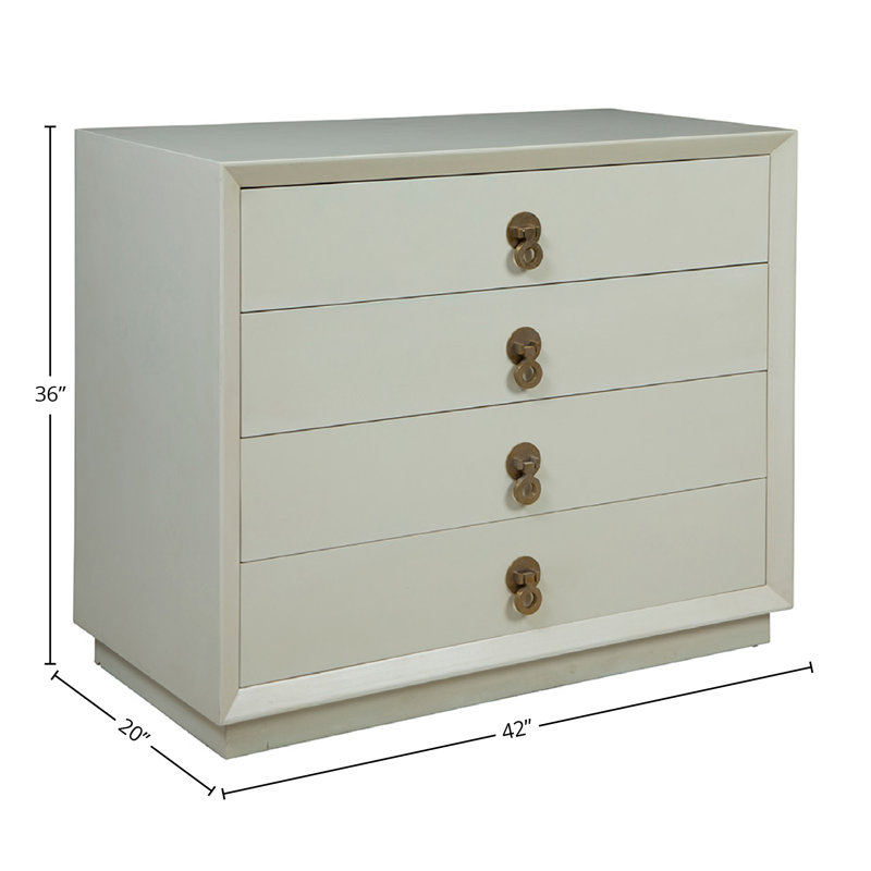 Challenger 4 - Drawer Dresser, White