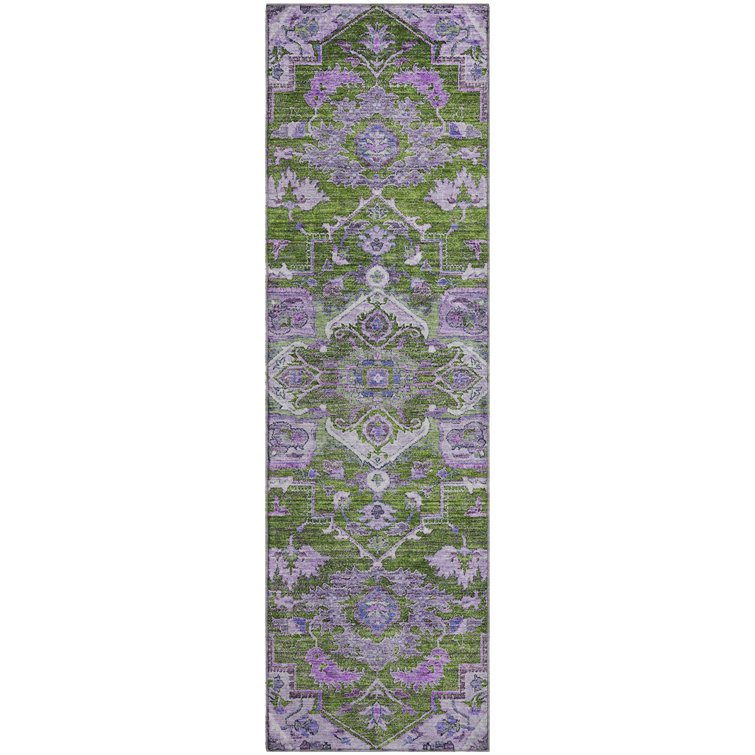 Premium Machine Washable Prisco Olive Rug