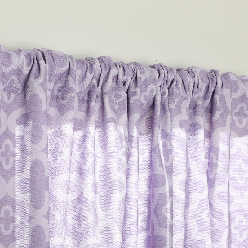 Gasquet Geometric Tailored Window Valance, Bougainvillea