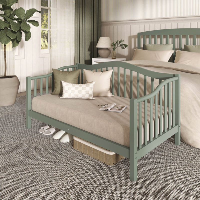 Toddler Solid Wood Standard Bed by, Meadow Green
