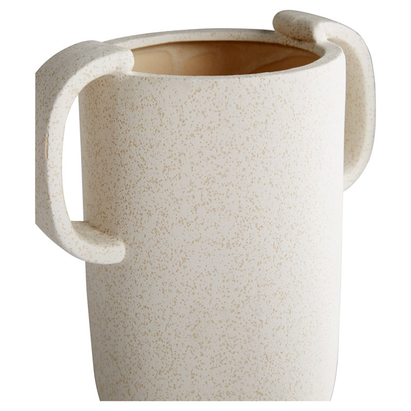 Dusty Miller Ceramic / Porcelain Table Vase, 9.5" H x9" W x6" D