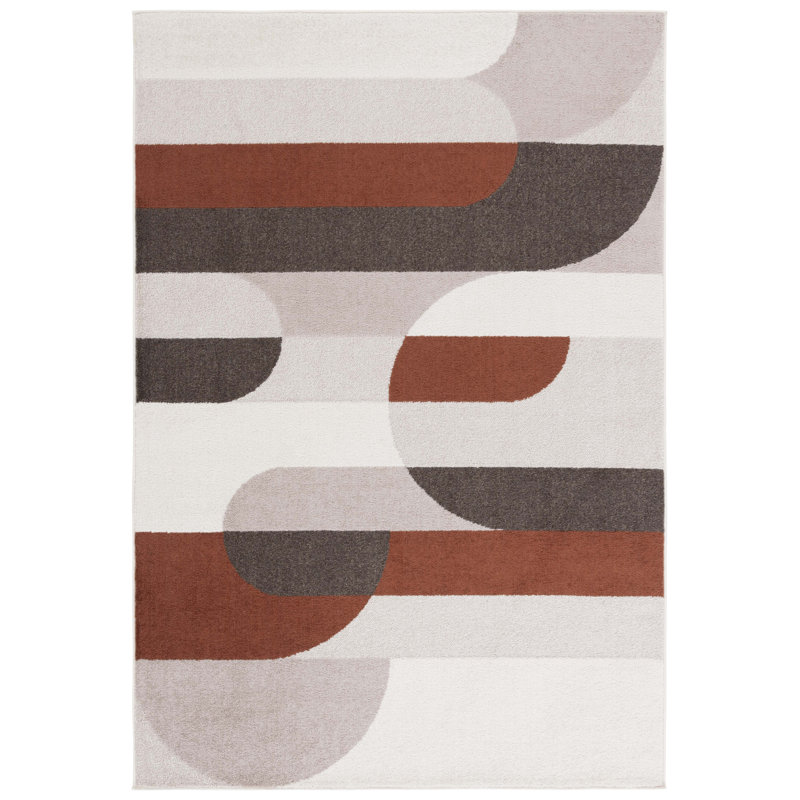 Tyki Geometric Shapes Rug, Rectangle 9' x 12'