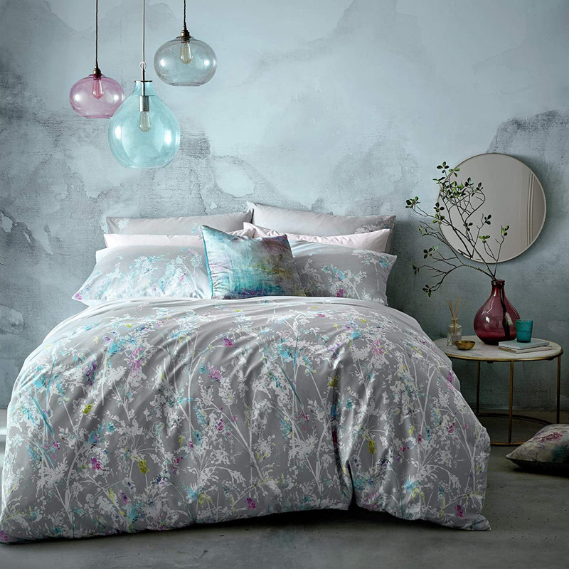 Floral Duvet Cover Set with Pillowcases, Double - 2 Standard Pillowcases