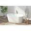 Baignoire autoportante en acrylique avec drain en nickel brossé-103255339-103255343