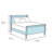 Empire Full / Double Tufted Upholstered Birch Wood Sleigh Bed in Cream-42689169-25385159