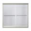 Finesse 55.5 in. H Bypass Frameless Tub Door with Clear Glass-2022376213