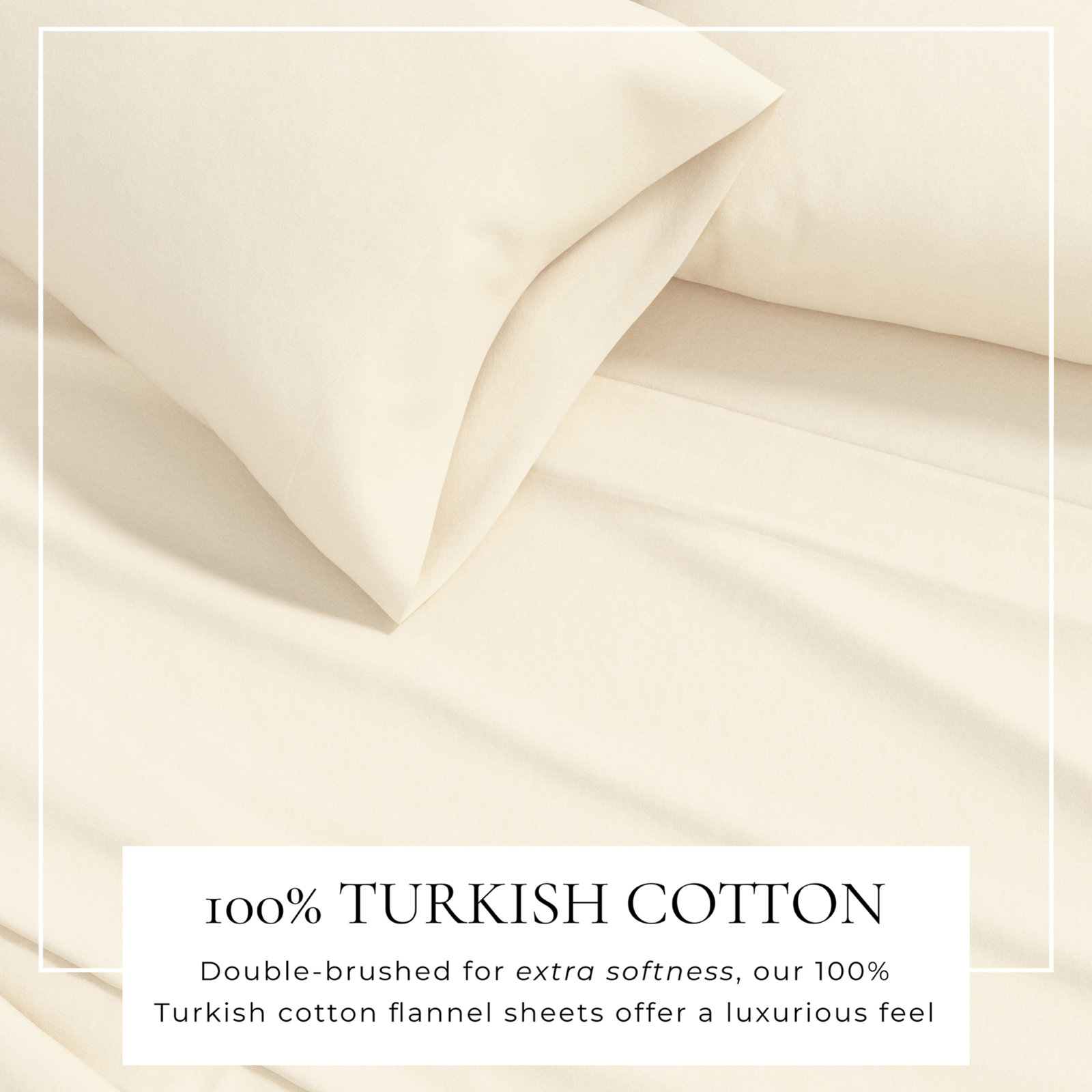 Raye Cotton Flannel Sheet Set, Twin with 1 Pillowcase, Solid - Pristine Ivory