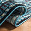 Tapis oriental bleu clair / noir Catalin-356759564