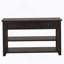 Console en bois de pin massif 48 po, table d'appoint moderne avec 3 tiroirs de rangement et 2 tablettes, facile à assembler-459275156-459275158