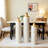 Floor Metal Vase Modern Style Decoration Home Droplet Shaped White Metal Vase 3-Piece Set Gorgeous Home Decoration Large Glazed Metal Vase