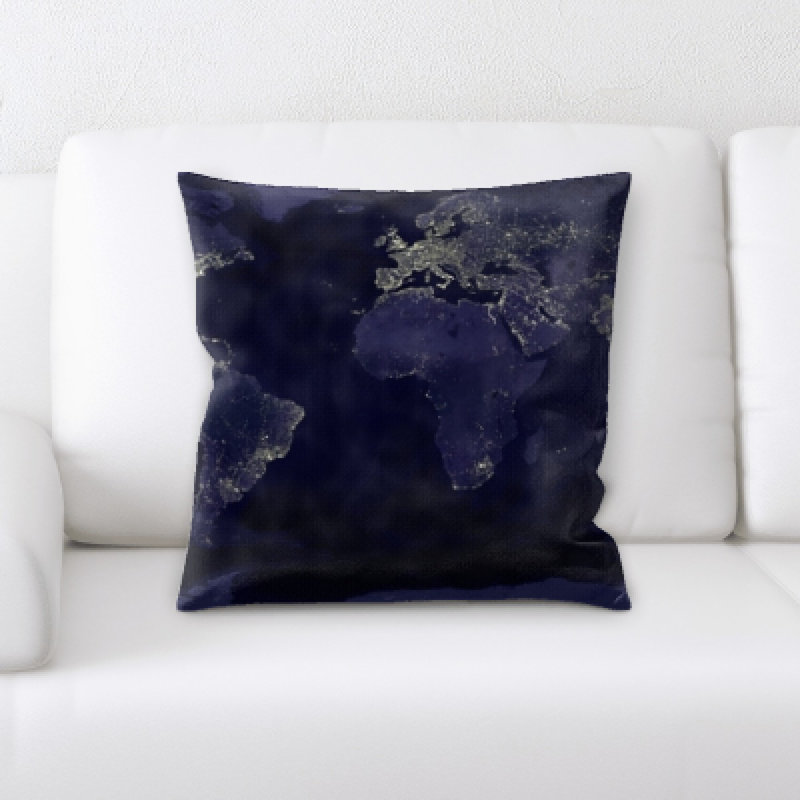 Microsuede Reversible Throw Pillow