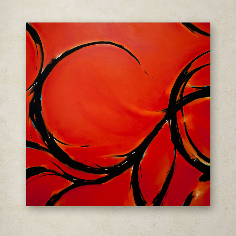 « red rêve », reproduction sur toile tendue, H 35 po x l 35 po x P 2 po