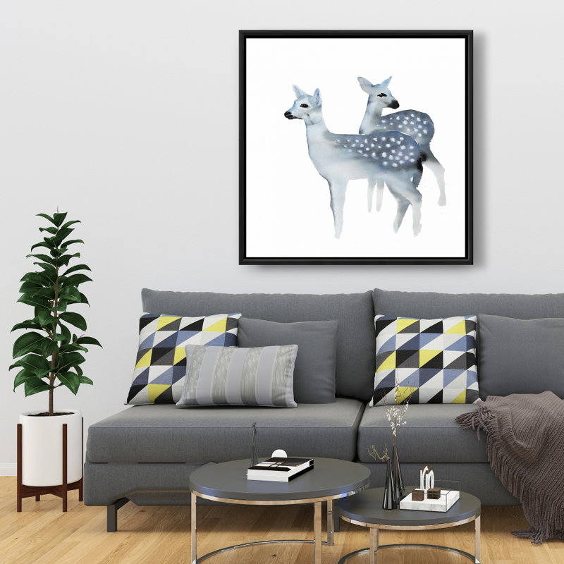 «Blue Fawns» sur toile