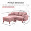 Canapé 2 places en tissu avec 2 coussins cle Boucle-196290319