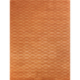 Hand Knotted Area Rug in Chili