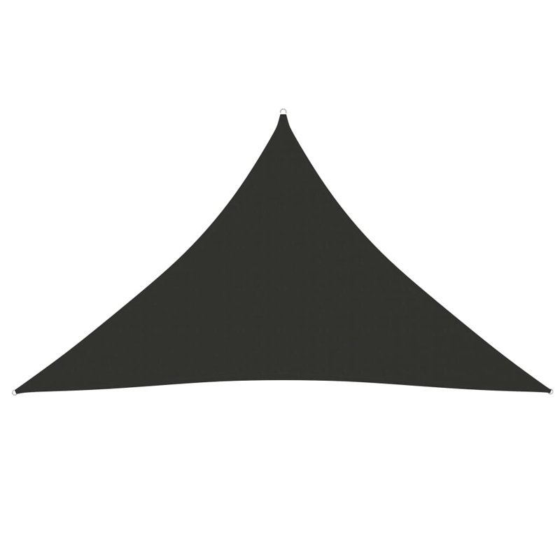 Philmont 2.5m x 3.5m Triangular Shade Sail, 360cm x 360cm, Anthracite