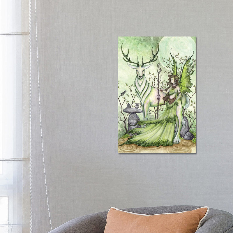 Guardian by Amy Brown - Wrapped Canvas Painting, 66.04 cm H x 45.72 cm W x 1.91 cm D