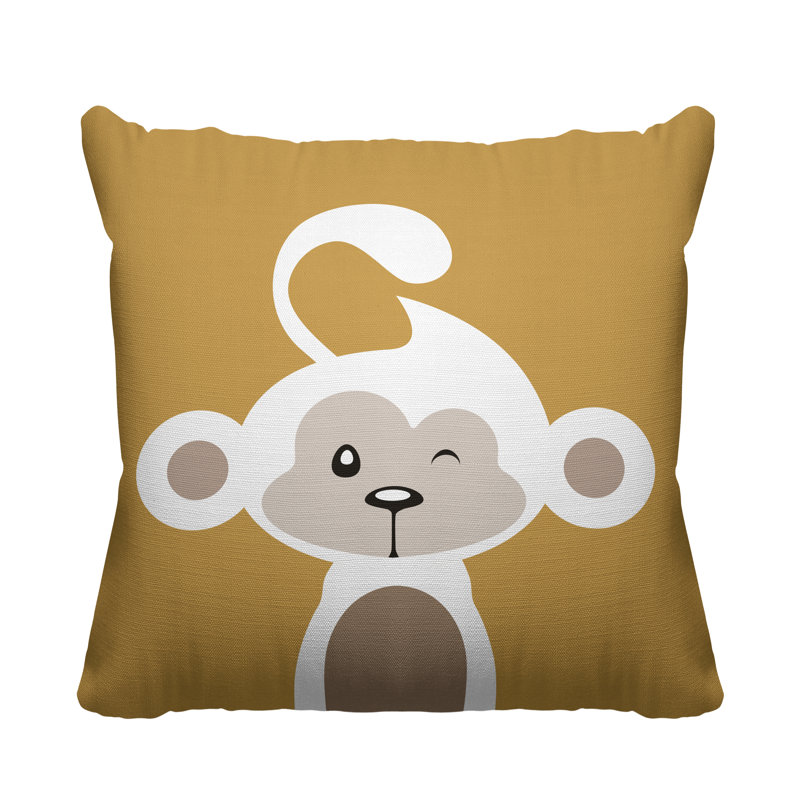 Coussin intérieur Ollie, 19 po x 19 po, Ocre, Carré