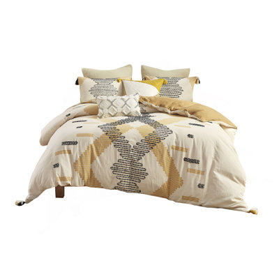 Full/Queen 3 Piece Cotton Duvet Cover Set