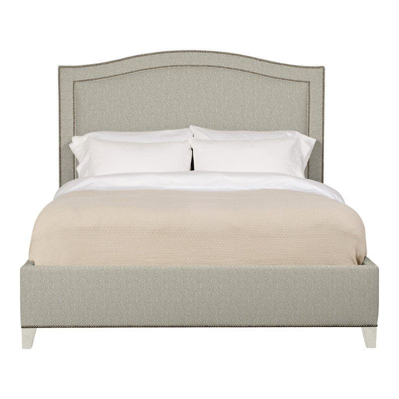 Caroline/Casey Queen Upholstered Low Profile Panel Bed, Navajo, Ian Smoke, Yes