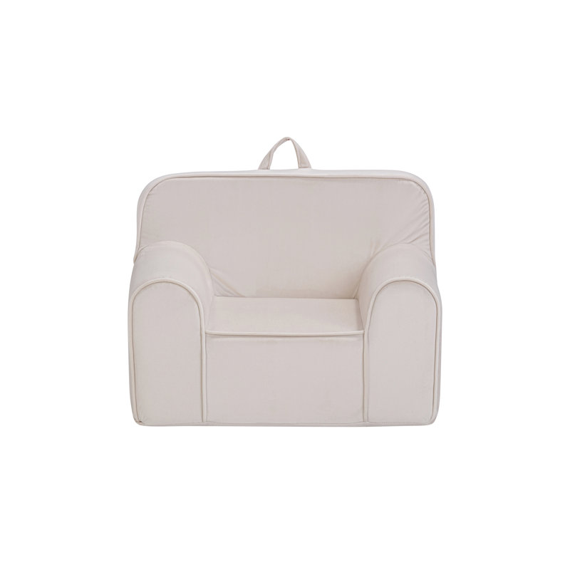 Kuddlez Kids Foam Chair Grande Size White, White
