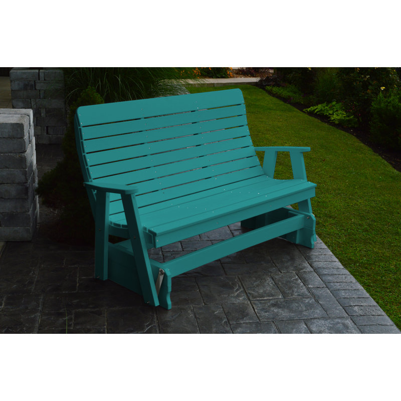 Banc coulissant Aeliana, Bleu Aruba
