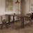 French style vintage solid wood dining table.-108516459