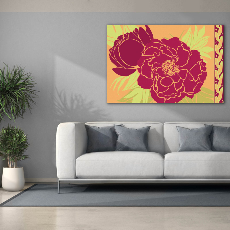 «Epic Graffiti» «Color Bouquet 3» par Art Licensing Studio, art mural sur toile, 60 po x 40 po