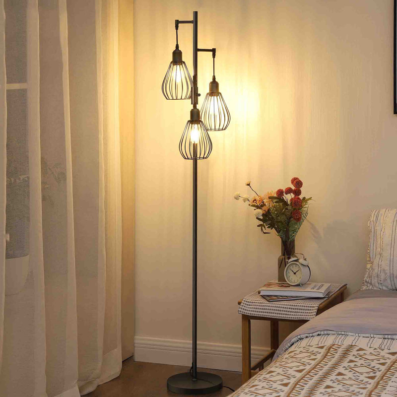 Benoto 166cm Tree Floor Lamp, Black