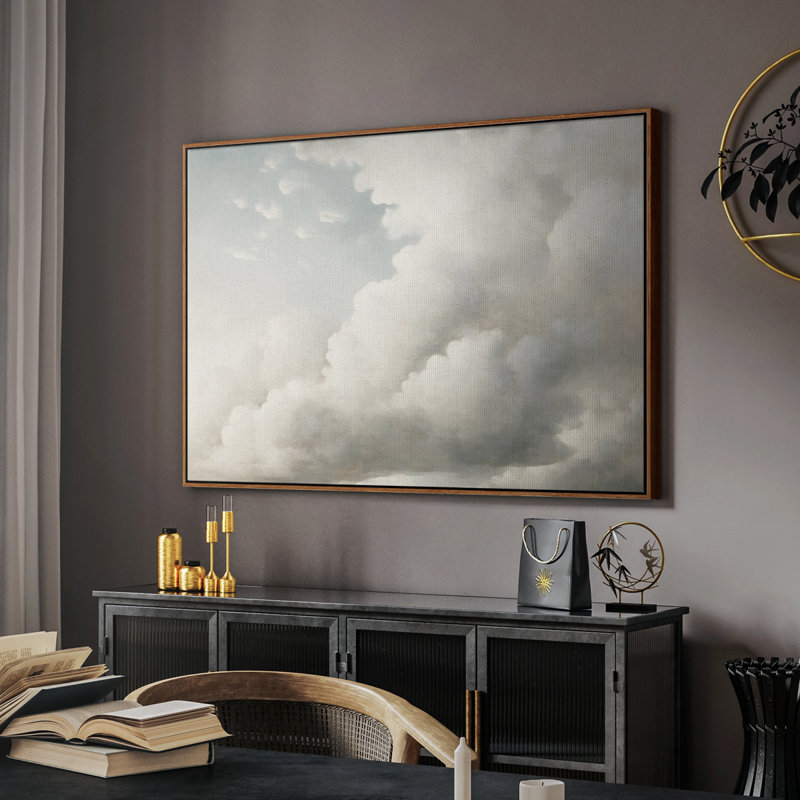 " Vintage Landscape - V ", 25" H x 37" W, Walnut