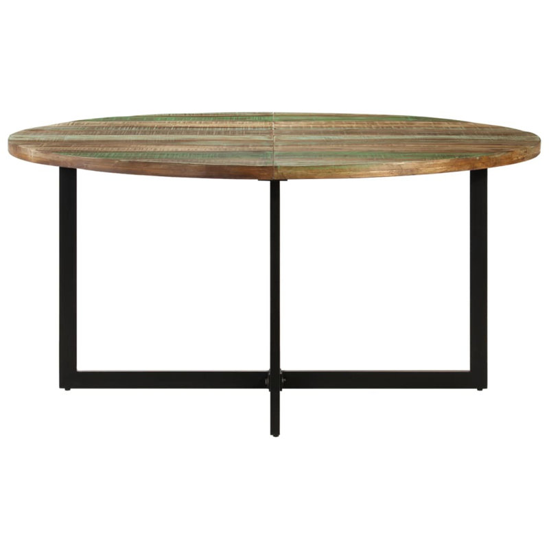 Table de salle à manger 17 Stories 59,1 "X 29,5" en bois massif récupéré, Bois récupéré