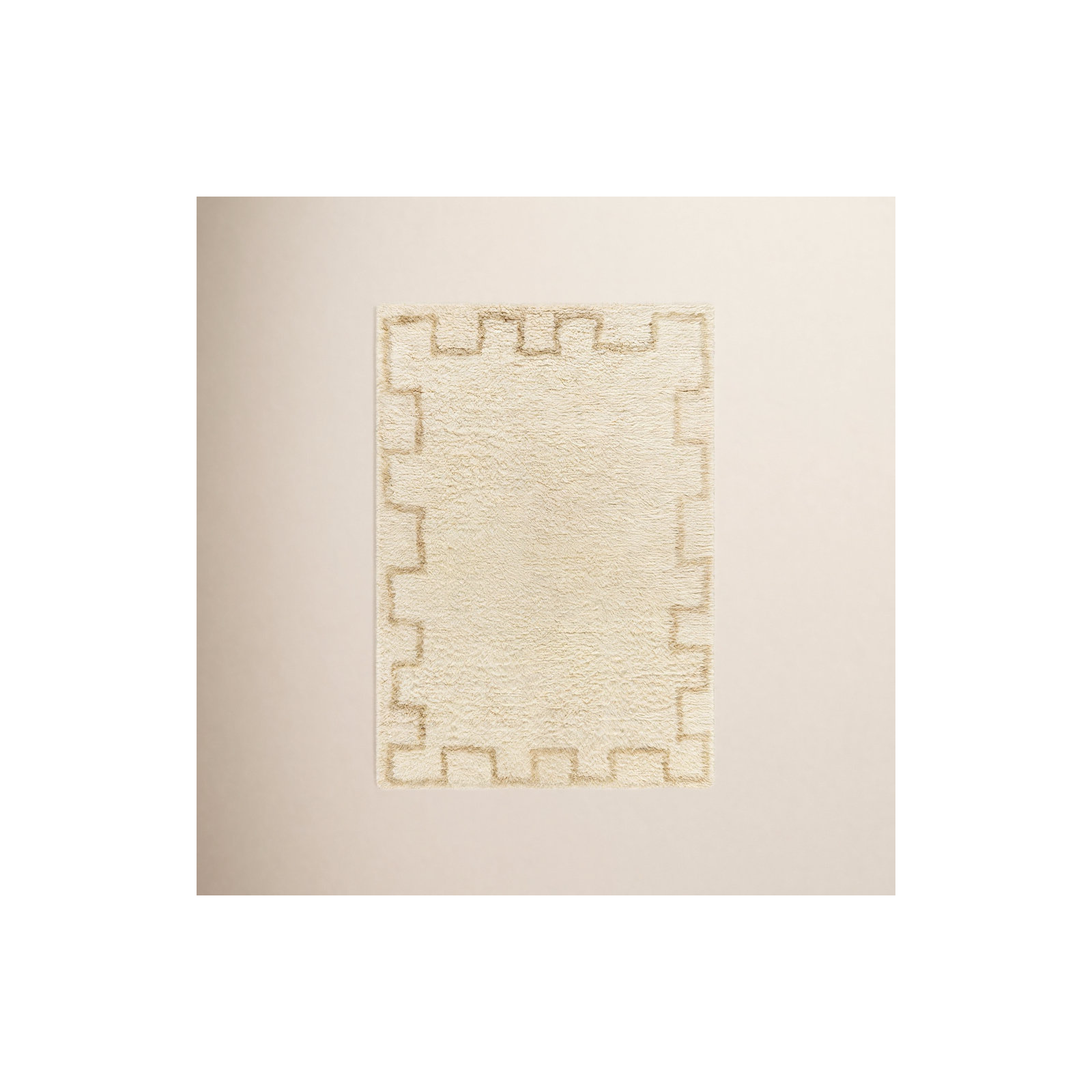 Anemone Hand Tufted Wool Ivory Rug, Rectangle 8' x 10'