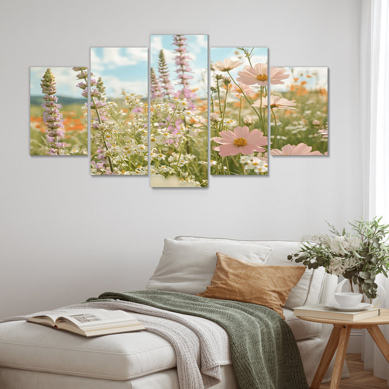 «Pink and Green Farm», ensemble de reproductions d'art mural
