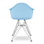 Fauteuil Modholic Eiffel avec pieds en acier, bleu (ensemble de 2)-208414335-253025735